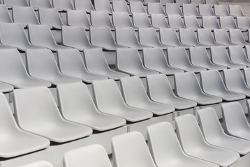 chairs in a hall or stadium