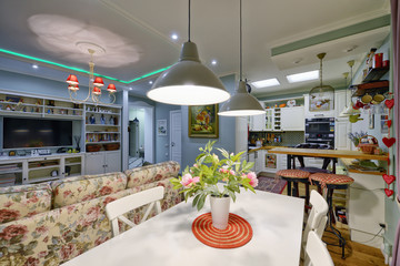 Living room interior in modern house.