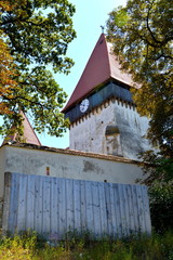 Fortified medieval saxon church in the village Merghindeal- Mergenthal, Transylvania,Romania
The...