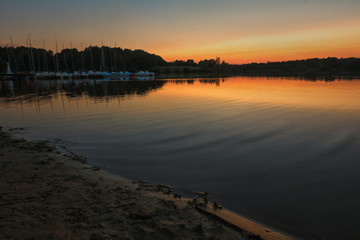 Dreiländer See am Abend