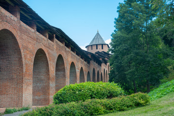 Fototapeta premium the walls of Nizhny Novgorod Kremlin