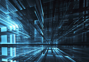 Obraz premium Abstract technology illustration, illustration