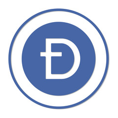 Dashcoin vector sign icon. Internet money