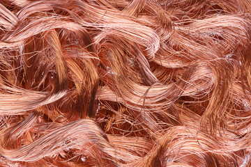 Copper wire texture