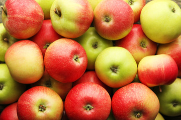 Ripe and sweet apples background
