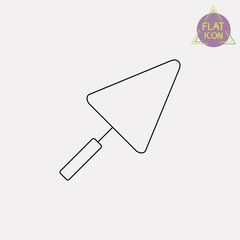 trowel line icon