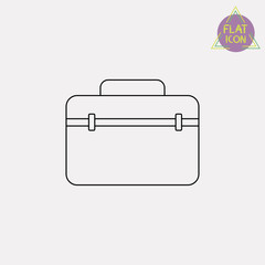 tools bag line icon
