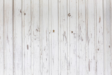 Fototapeta na wymiar Background of old white painted wooden boards