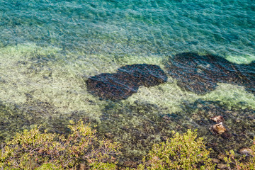 Sea top view