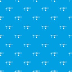 Crane pattern seamless blue
