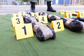 Drug evidence seized during the police raid