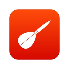 Arrow to play dart icon digital red