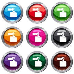 Robbery secret data in folder set 9 collection