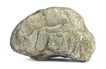 Stone isolated on white background