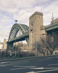 The Sage A Gateshead and Tyne Bridge, Winter 2017 England UK