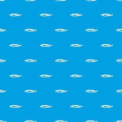 Atlantic mackerel, Scomber scombrus pattern seamless blue