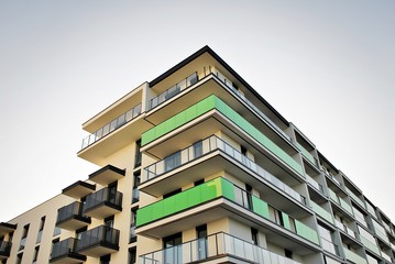 Obraz premium Modern, Luxury Apartment Building