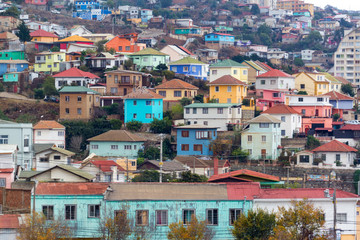 Colorful Houses in Valparaiso