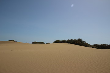 desert dunes, blue sky