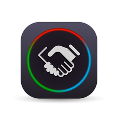 Dark MultiColor Web Button