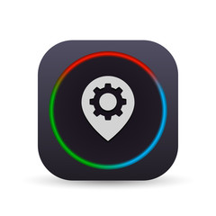 Dark MultiColor Web Button