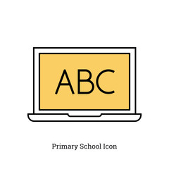 Linear isolated icon - Primary School Icon