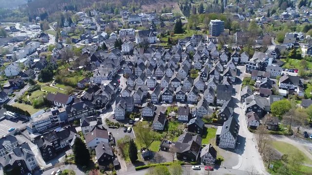 Aerial View Freudenberg Siegerland Germany 