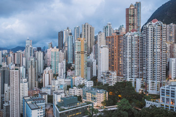 Fototapeta na wymiar Hong Kong Aerial View.