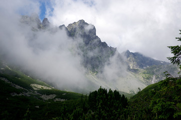 Mala studena dolina hiking trail in High Tatras, summer touristic season, wild nature, touristic trail © Iva