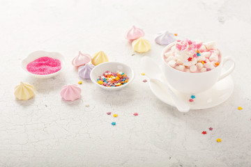 Unicorn hot chocolate