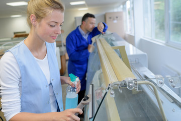 Obraz premium cleaning counter glass