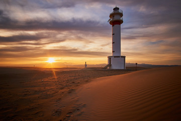 Atardecer en el Faro del Fangar © Juan