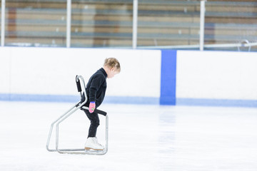 Ice skating lesson