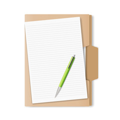 folder for papers. vector illustration