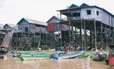 Fototapeta na wymiar Floating Village, Cambodia.