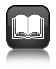 Book icon special black square button