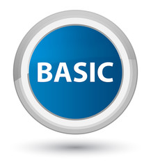 Basic prime blue round button