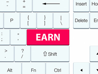 Earn pink keyboard button