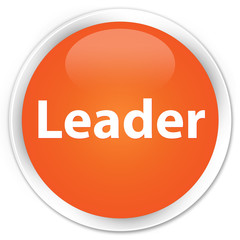 Leader premium orange round button