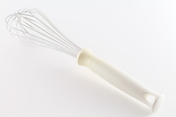 Whisk baking beater for dough kitchen utensils isolated on white background
