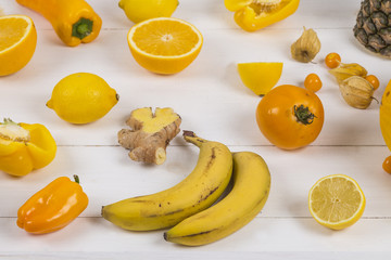 Yellow and orange fruit