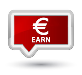 Earn (euro sign) prime red banner button