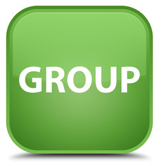 Group special soft green square button