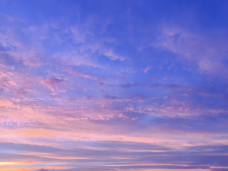  Beautiful  sun rays  of sunset with colorful of  sky background