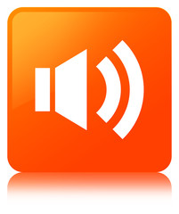 Volume icon orange square button