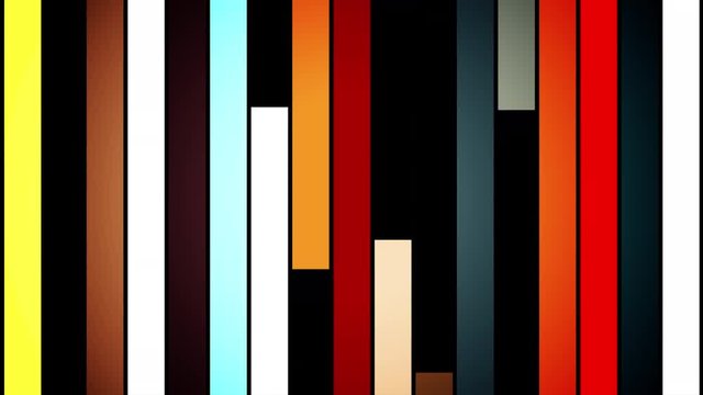 Ascending Abstract Multi Color Line Loop