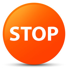 Stop orange round button