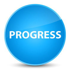 Progress elegant cyan blue round button