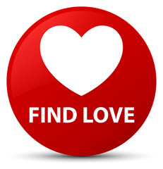 Find love red round button