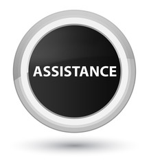 Assistance prime black round button